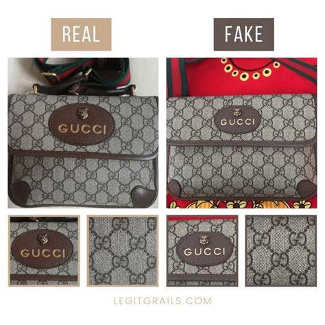 fake gucci man bag vs real|how to authenticate gucci bag.